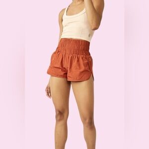 Free People Movement The Way Home running shorts in rust color size XL